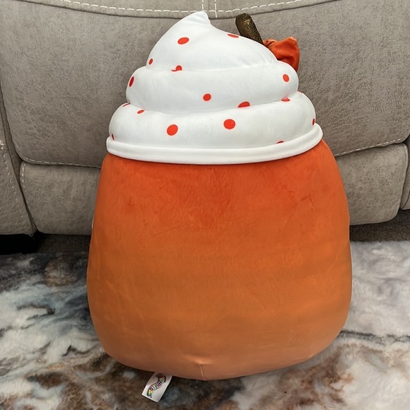 🎃Squishmallows Pumpkin Spice Latte Kendla 16+” HTF! Halloween/Fall Squishmallow - Picture 5 of 7